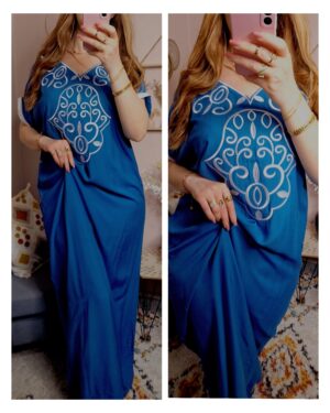 🌺robe d'intérieure🌺bleu canard