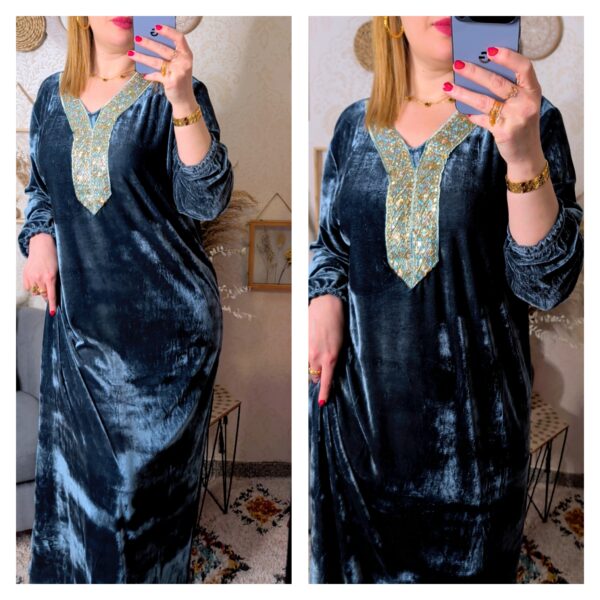 🌺Robe velours 🌺 grise