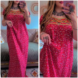 Robe kabyle 38 à 42/44  rouge